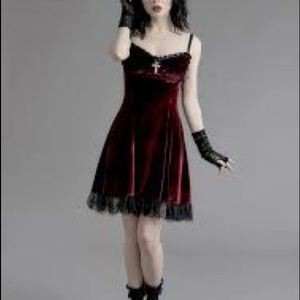 Blind Faith Red Dress- Dollskill